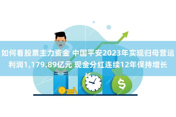 如何看股票主力资金 中国平安2023年实现归母营运利润1,179.89亿元 现金分红连续12年保持增长